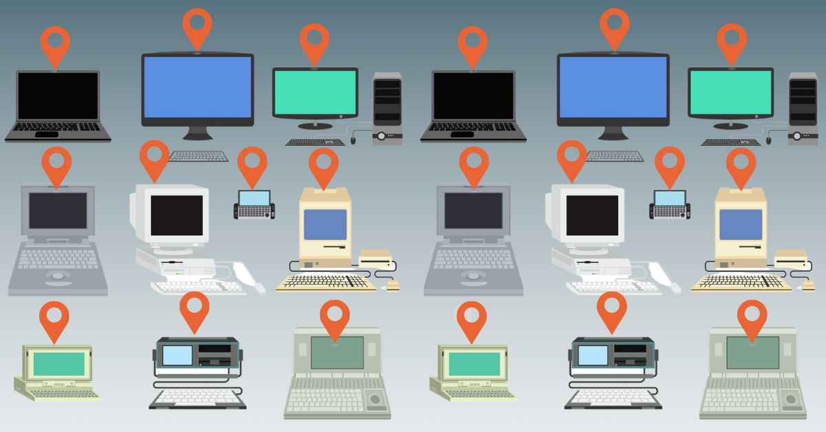 graphics of many different computer versions