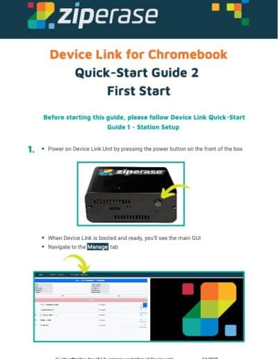 device link chrome first start