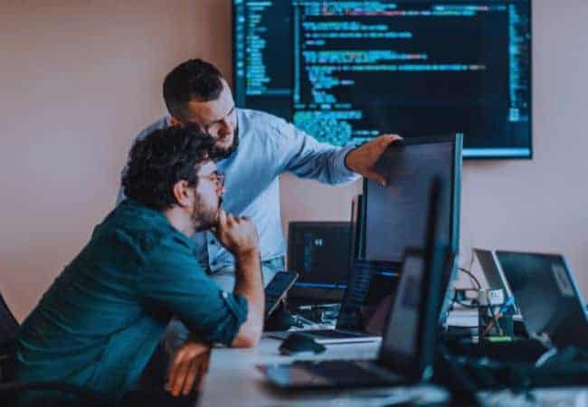 Two IT Managers overseeing ERP integration