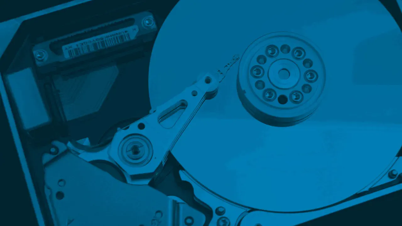 Hard drive platters and read head