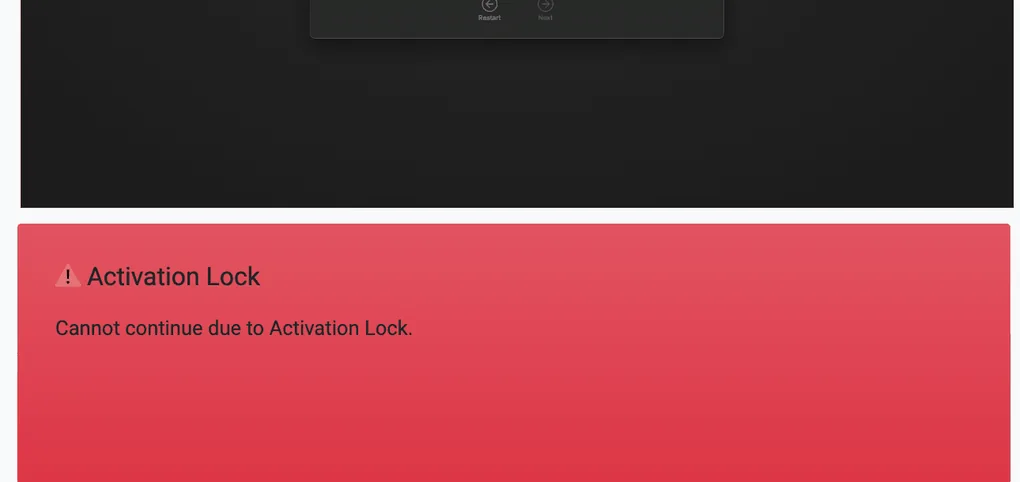 Red alert: Activation Lock